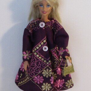 Coat & Dress for Barbie Type Dolls